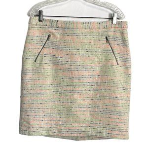 Halogen neon tweed straight skirt - size 14